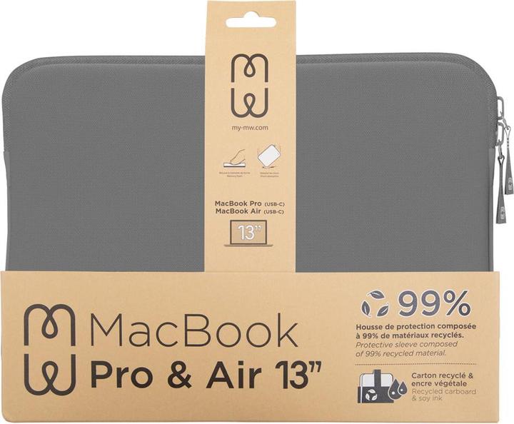 Actual product image MW Sleeve Mbp/Air 13 Basics Life Gry/Wh (13", Apple)
