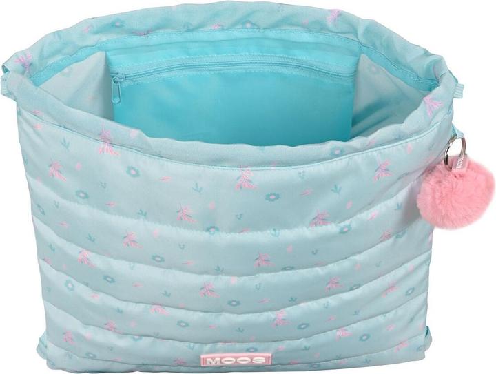 Actual product image Moos Backpack bag with straps Moss Garden turquoise