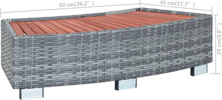 Actual product image vidaXL Spa Polyrattan