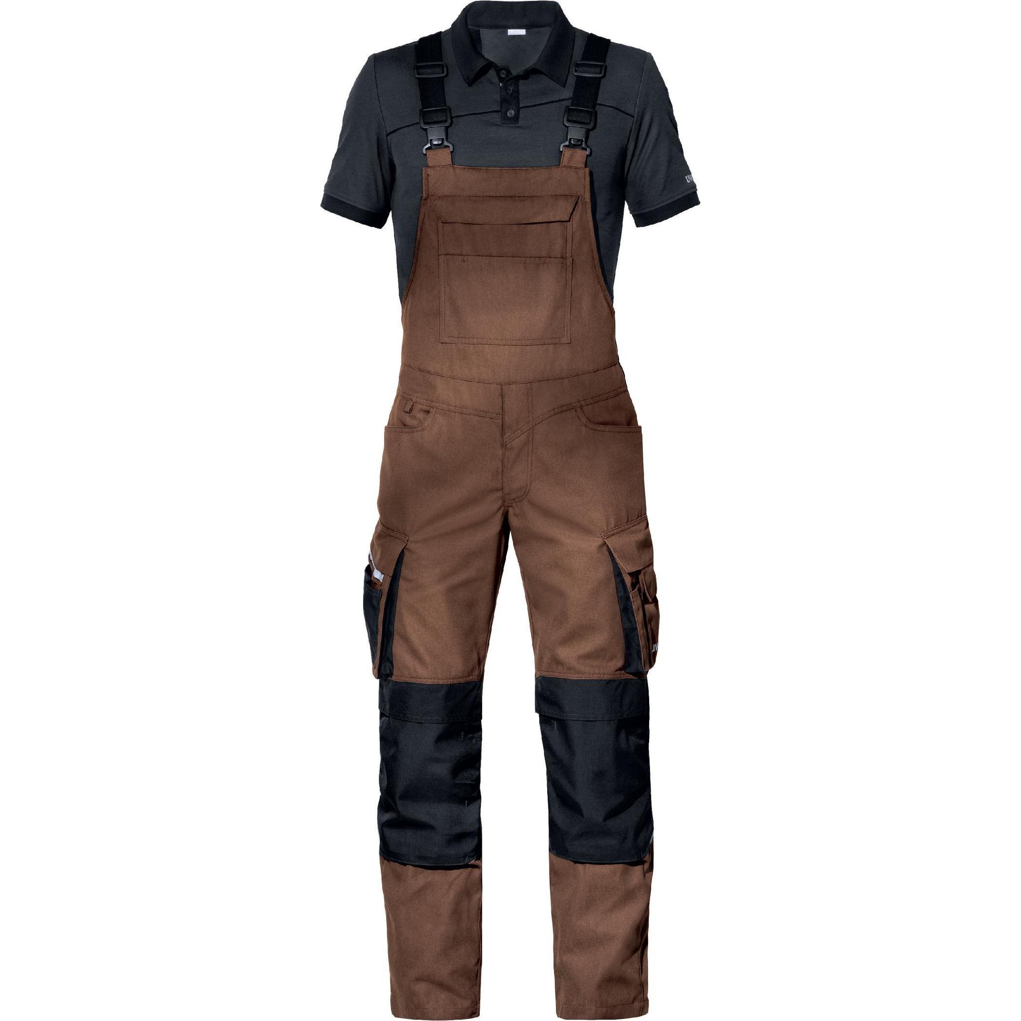 Uvex Safety, Arbeitshose, Latzhose uvex perfeXXion braun, kakao 56 (56)