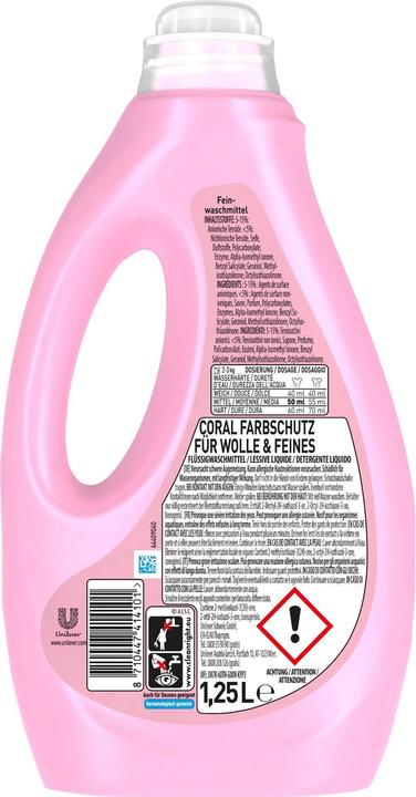 Produktbild Coral Wool und Silk (25 Waschgänge, Flüssigwaschmittel)