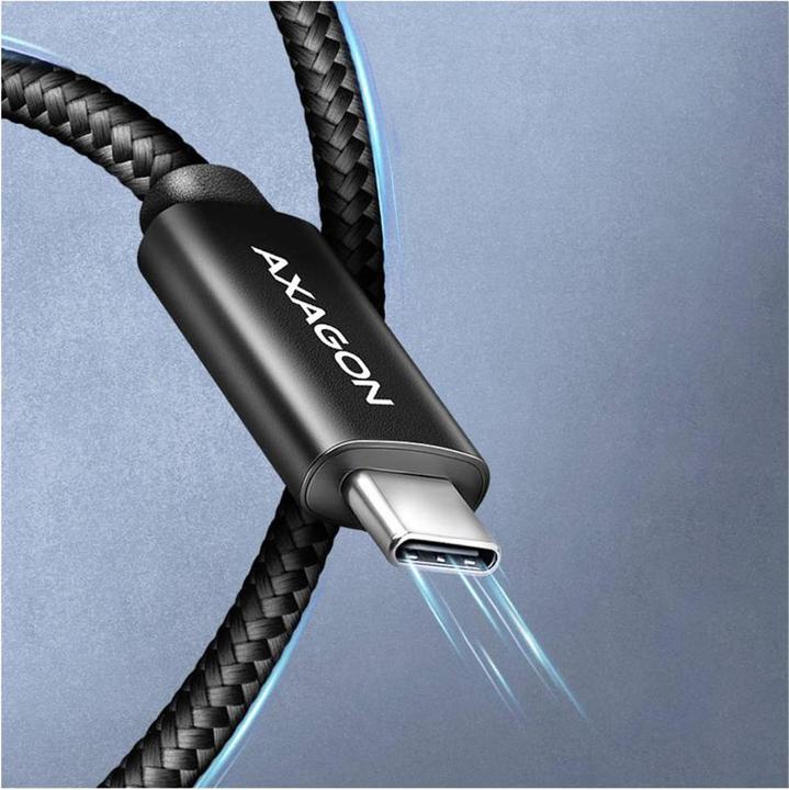Produktbild Axagon BUCM4X-CM10AB NEWGEN USB-C <> USB-C 4 Gen 3x2 Kabel 0,5 m Schwarz (0.50 m, 240 W)