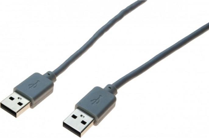 Exertis Connect USB 2.0 Kabel St. A A 3.0 m grau (3 m, USB 2.0)