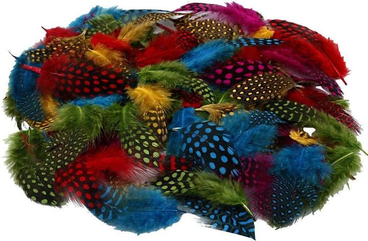 Creativ Company DIY Kit - Guinea fowl feathers 50 g. (51823)