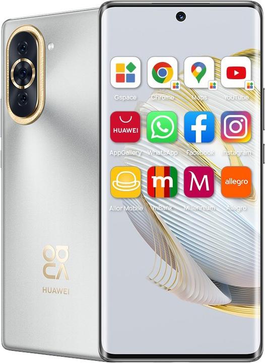 Productafbeelding Huawei Nova 10 (128 GB, Zilver, 6.67", Dubbele SIM, 4G)