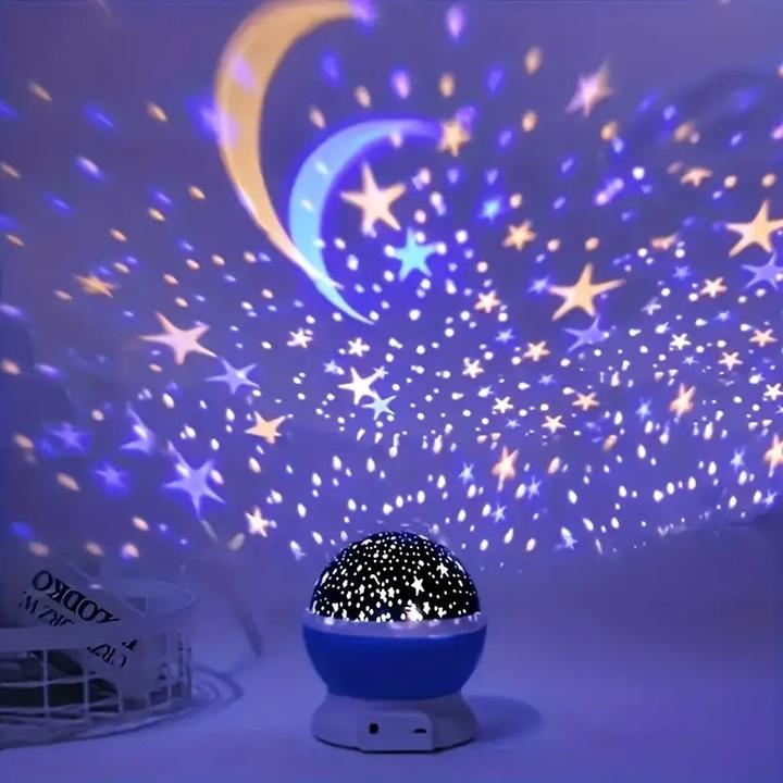 Immagine prodotto PhoneLook Sternenhimmel-Projektor Nachtlicht USB 12 Farben, 360° Drehung Stimmungslicht fürs Zimmer & Party