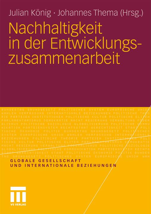 Produktbild Nachhaltigkeit in der Entwicklungszusammenarbeit (Deutsch, 2011)