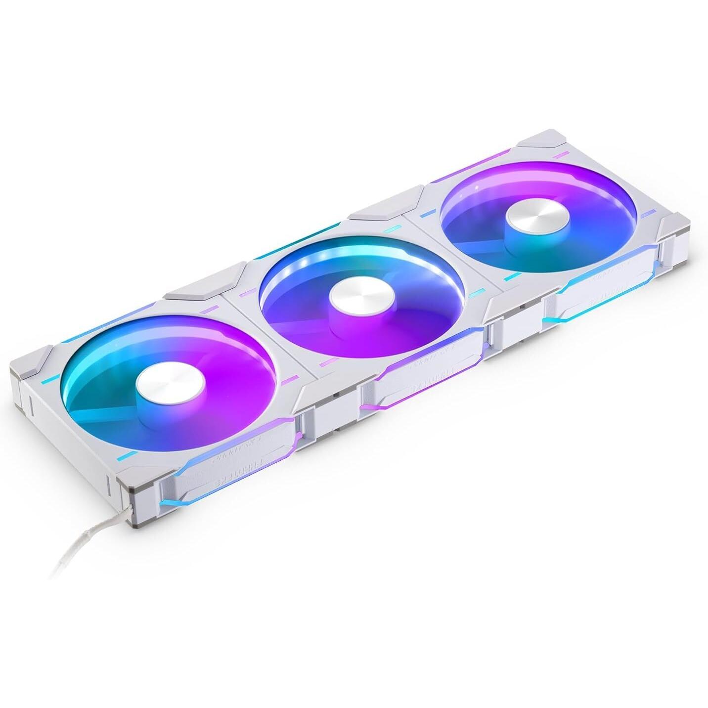 Phanteks D30 PWM Reverse Airflow (140 mm, 3 x), PC Lüfter, Weiss