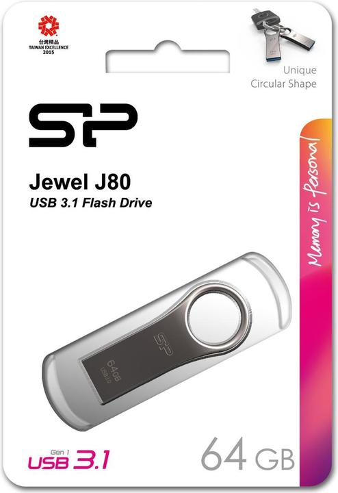 Actual product image Silicon Power Jewel J80 (64 GB, USB-A)