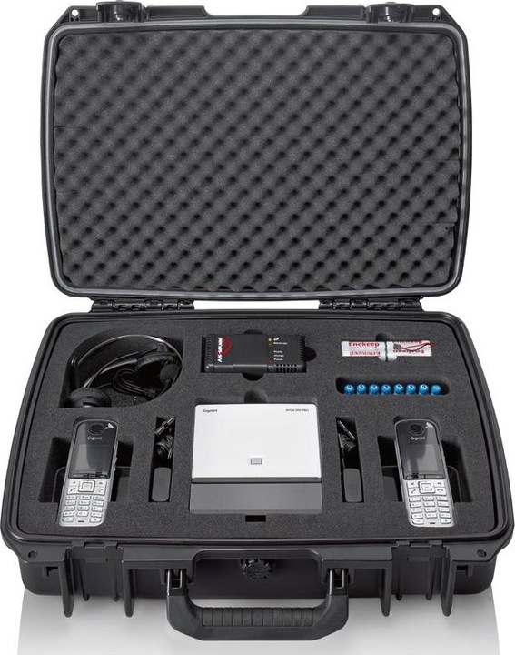 Actual product image Gigaset PRO DECT Site Planning Kit (SPK) PRO measuring case incl. N870 base station with tripod mount