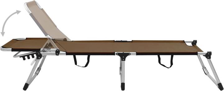 Actual product image vidaXL Folding sun lounger for seniors (70 cm)