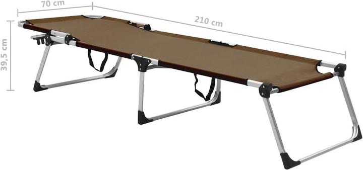 Actual product image vidaXL Folding sun lounger for seniors (70 cm)