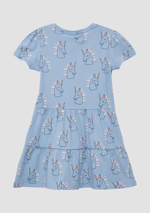 Produktbild S.Oliver Kleid Ausgestelltes Stufenkleid mit Puffärmeln (134)