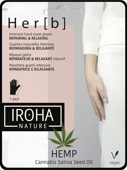 Produktbild Iroha Nature Nature - Hand & Nail Glove Mask Herb Cannabis