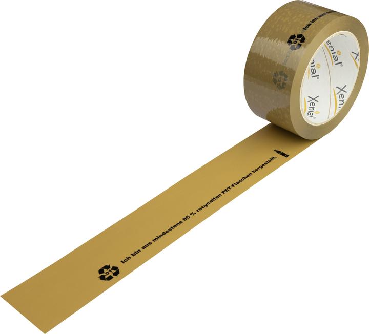 Produktbild Xenial Klebeband Breite 50mm Länge 100m Stärke 37µ braun recyceltes PET (50 mm)