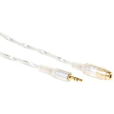 ACT 5 meter High quality audio connection cable 1x 3,5 mmm jack male - 1x 3.5mm stereo jack female (5 m, 3.5mm Klinke (A...
