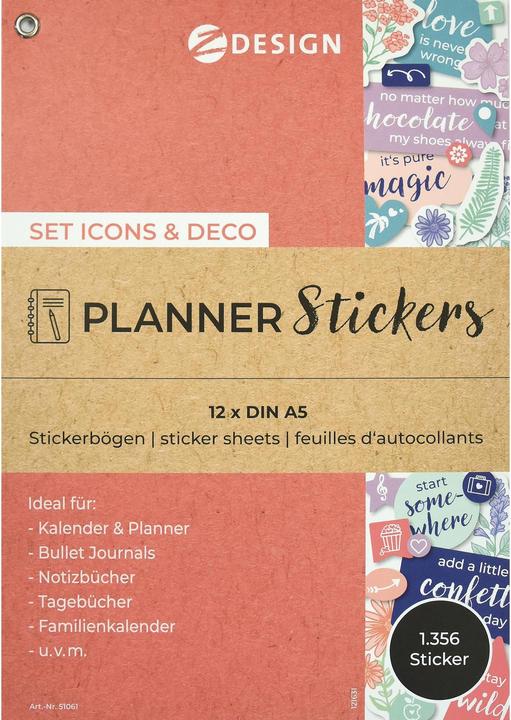 Produktbild Avery ZDesign Planungs-Sticker "ICONS & DECO"