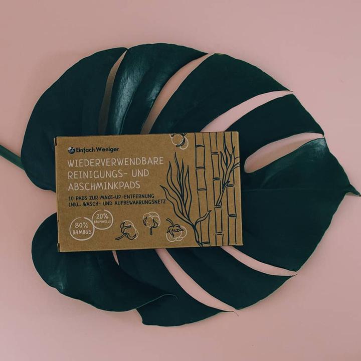 Image du produit Einfach Weniger Disques démaquillants réutilisables en bambou Blanc