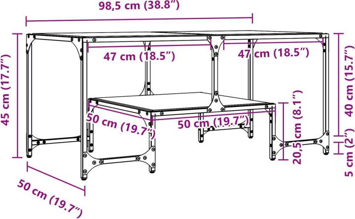 Image du produit vidaXL Couchtisch