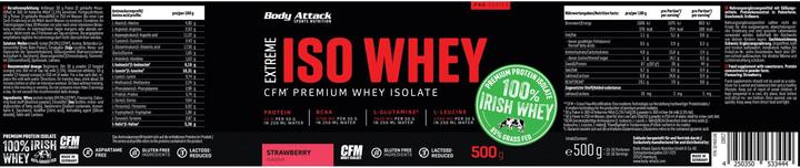 Produktbild Body Attack Extreme Iso Whey Professional (Erdbeer, 1 x, 1800 g)