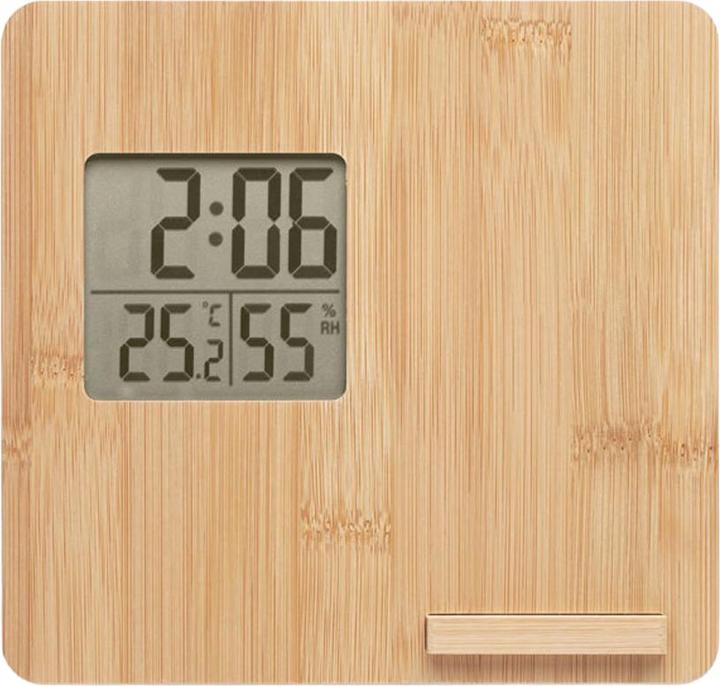 Actual product image MidOcean Bamboo Digital Desk Clock