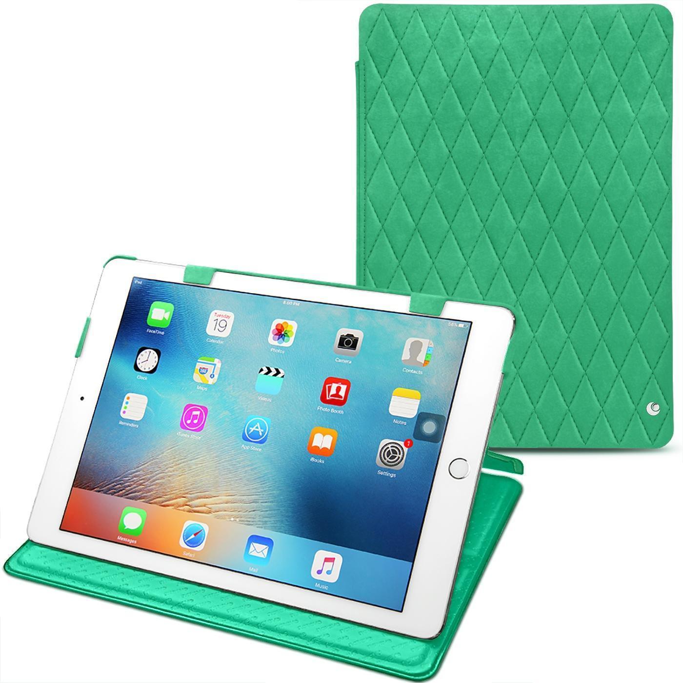 Noreve Lederschutzhülle horizontal (iPad Pro 9.7 2016 (1. Gen)), Tablet Hülle, Grün