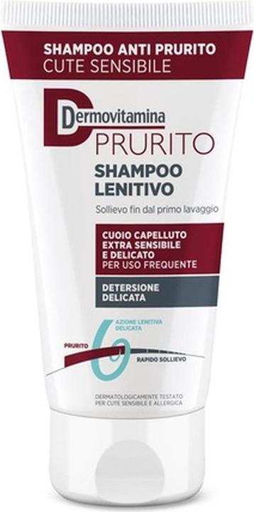 Image du produit Dermovitamina Shampooing apaisant Prurito pour cuir chevelu sensible 200ml (200 ml, Shampoing liquide)