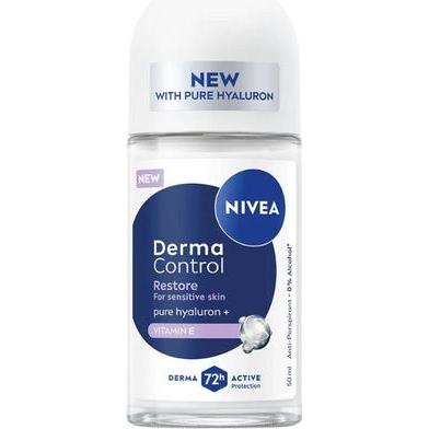 NIVEA, Deodorante, Deo Derma Control Restore Antiperspirant Rollon 50ml (Roll-on, 50 ml)