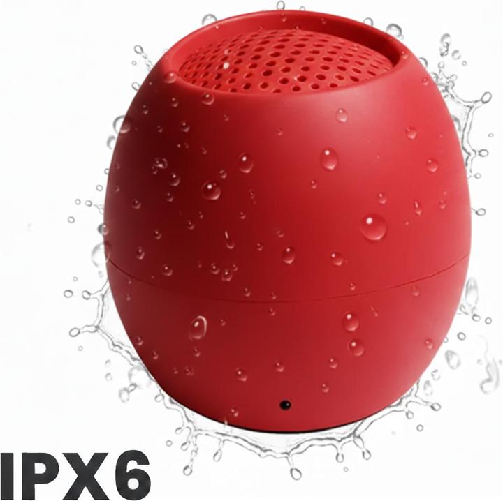Produktbild Boompods Zero Bluetooth® Lautsprecher Freisprechfunktion, stossfest, Wasserfest Rot (5 h, Akkubetrieb)