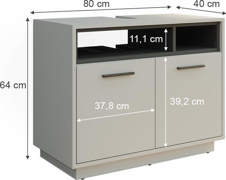 Actual product image Vicco Beatrice (80 x 40 x 64 cm)