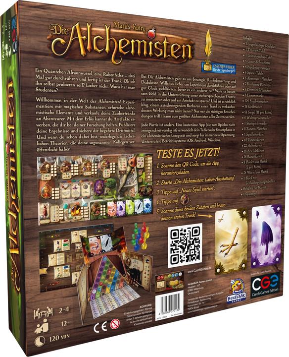 Produktbild Czech games edition CZ034 - Die Alchemisten, Brettspiel, 2-4 Spieler, ab 14 Jahren (DE-Ausgabe) (Deutsch)