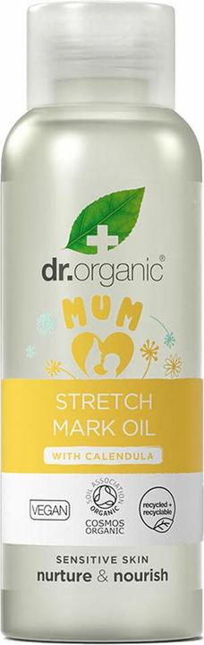 Actual product image Dr. Organic Dr Organic Stretch Mark Oil with Calendula Firm Smooth Pregnancy Natural Vegan Reduce appearance of (Body oil, 100 ml)