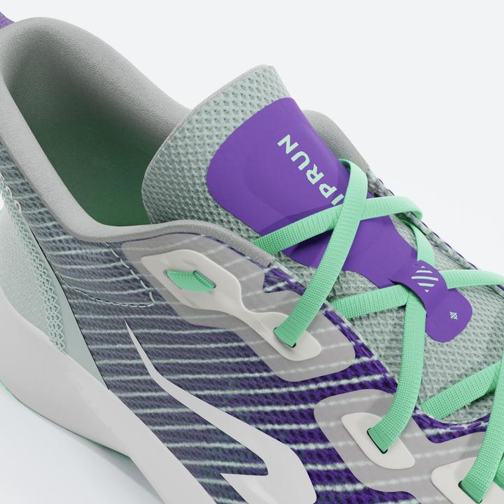 Produktbild Kiprun Laufschuhe Kinder Drop 0 - KN500 grün/schwarz (37)