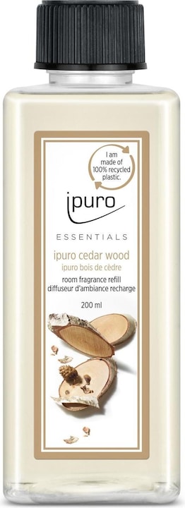 Ipuro Recharge d'encens Cedar Wood avec bâtonnets 200 ml (200 ml)