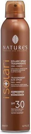 Bios Line Nature's I Solari Transparent Face and Body Sun Spray SPF30 200ml (Sonnenspray, SPF 30, 200 ml)