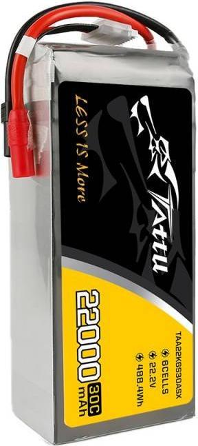 Actual product image Tattu Accumulator 22000mAh 22.2V 30C 6S1P LiPo AS150+XT150 (22.20 V, 22000 mAh)