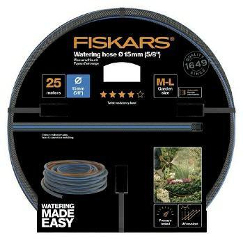 Fiskars Watering hose 15mm (5/8 ") 25m Q4, 1027098 (25 m, 203.20 mm)