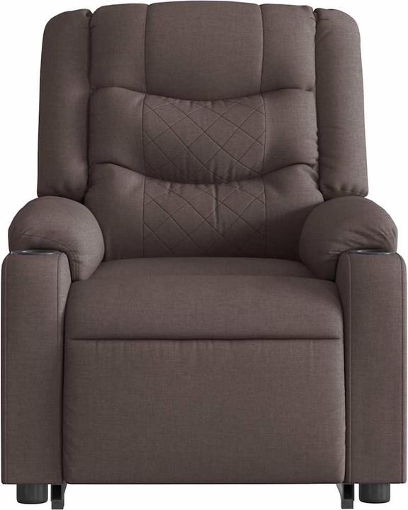 Image du produit vidaXL Fauteuil de massage avec fonction releveur Tissu marron foncé