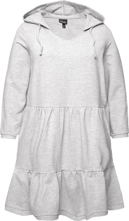 Produktbild Ulla Popken Sweatkleid, Kapuze, A-Linie, V-Ausschnitt, Langarm (50, 52)