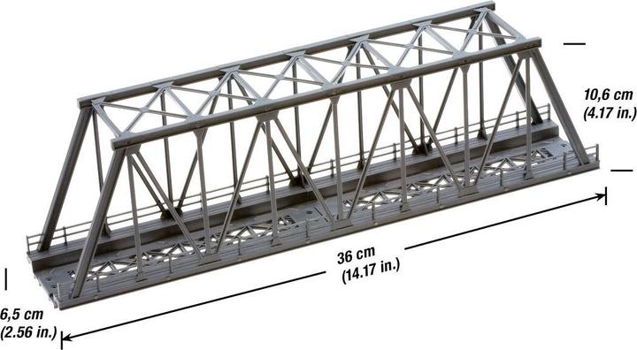 Produktbild Noch H0 Kastenbrücke 1gleisig Unive