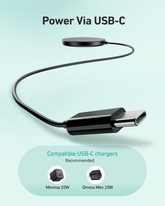 Actual product image Aukey Aircore Magnetic Charger (15 W)