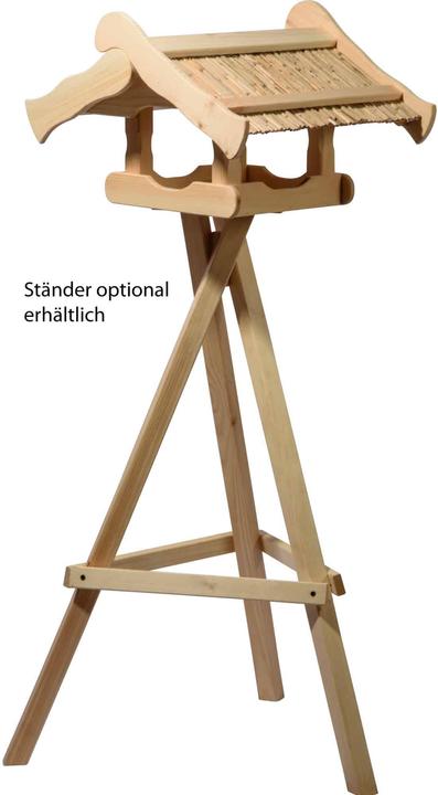 Dobar Grande casetta per uccelli "Kunoy" con tetto di paglia, per stand