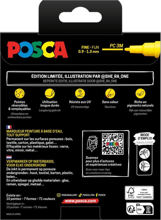 Produktbild Posca Pigmentmarker PC-3M (8x)