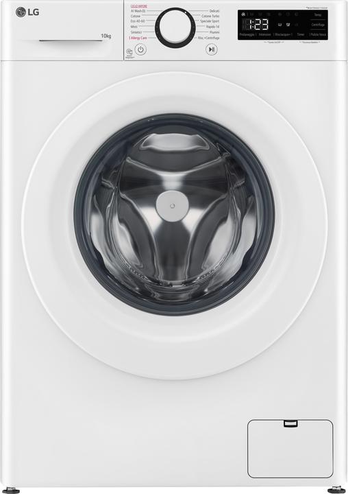 LG F4R3010NSWW Washing machine 10kg AI DD, Class A-10%, 1400 rpm, Steam wash (10 kg, Left)
