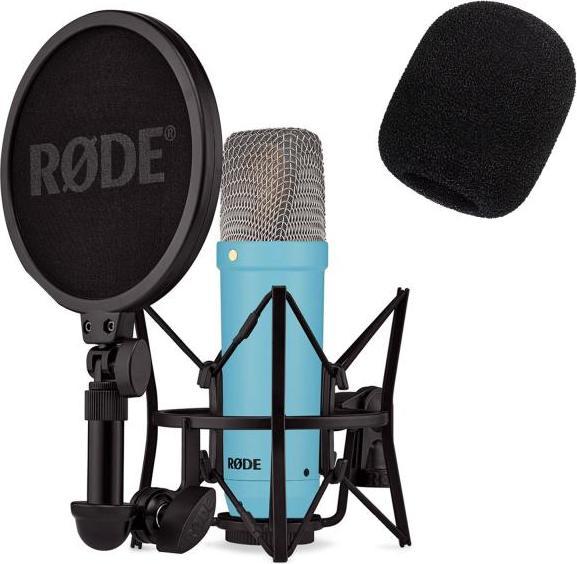 Produktbild RØDE NT1 Signature Blue Mikrofon Blau mit Popschutz