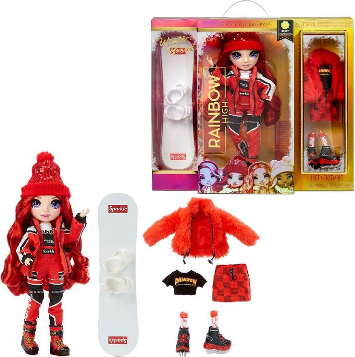 Actual product image MGA Rainbow High- Winter Break Fashion Ruby