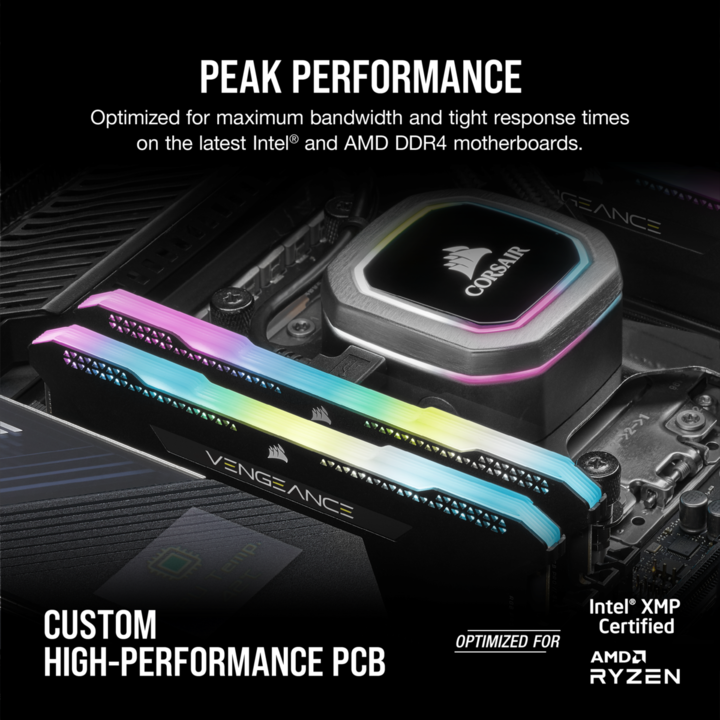Produktbild Corsair Vengeance RGB Pro SL (2 x 32GB, 3200 MHz, DDR4-RAM, DIMM)