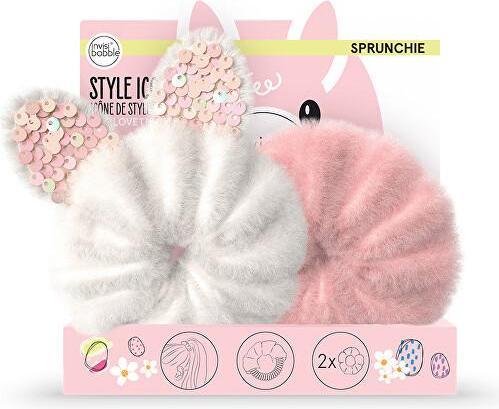 Image du produit Invisibobble élastique à cheveux Kids Sprunchie Duo Easter Cotton Candy (Élastiques à cheveux)