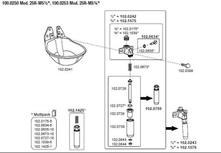 Produktbild Suevia Tränkebecken 25R
