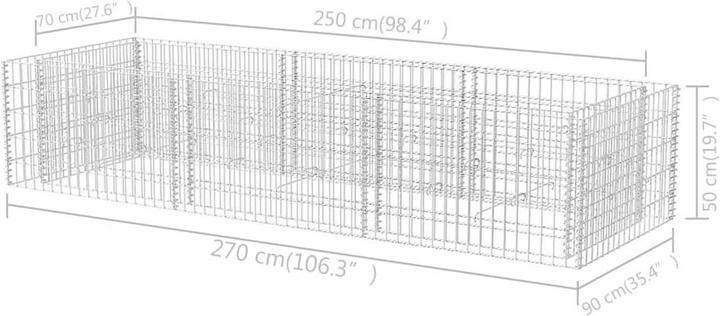 Immagine prodotto vidaXL Gabionen-Hochbeet